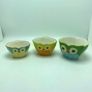 Pier One Set Of 3 Owl Measuring Cups